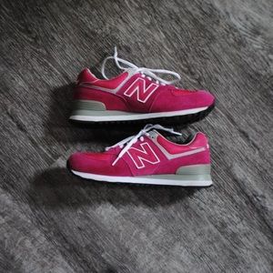 New Balance Hot Pink Vintage Sneaker